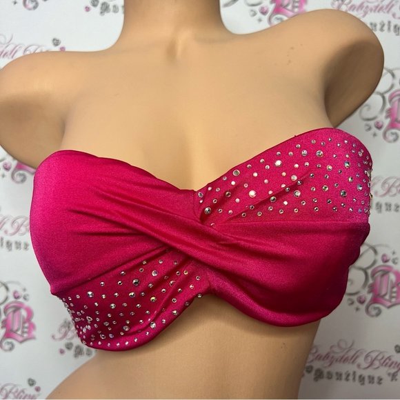 Victoria's Secret Other - Victoria secret bathing suit top bling rhinestone diamond crystals bikini top
